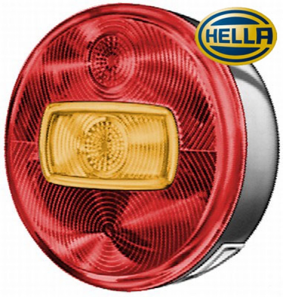 Schluß-Brems-(Blink-)Leuchte mit Kennzeichenbeleuchtung, Hella